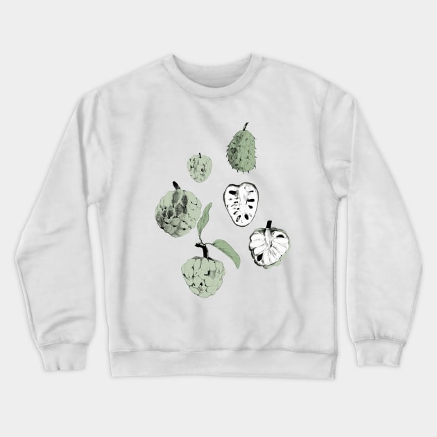 Custard Apple Crewneck Sweatshirt by Anna Dietzel